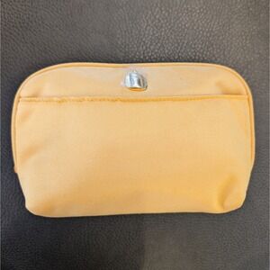 Vintage Christian Dior Dune Beauty Makeup Cosmetic Travel Bag Gold/Yellow